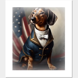 Patriotic Dachshund Posters and Art